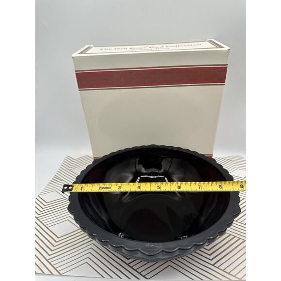 Vintage 1876 Avon Cape Cod Ruby Red 8 1/2" Serving Dish New In Box - Picture 5 of 7